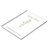 の恵与えみ許し白い野花 ノートブック (左側)