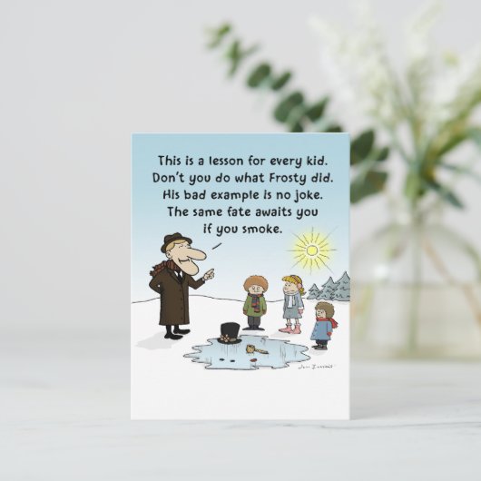 の悪霜の降りたい例 – クリスマスおもしろいのダークユーモア シーズンポストカード (スタンド正面)