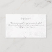 の情報エンクロー結婚ジャ(白フローラ付き) エンクロージャーカード (正面)