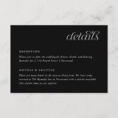 の情報結婚カードのミニマシンプルリスト詳細 エンクロージャーカード (正面)