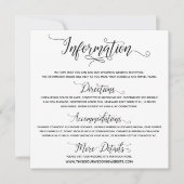 の情報結婚スクリプエレガントト・エンクロージャ・カード 招待状 (正面)