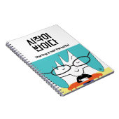 の意欲を起こことわざ及びはっきりしたイラストレーション ノートブック (右側)