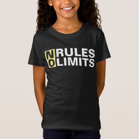 の意欲を起こ制限なし Tシャツ (正面)