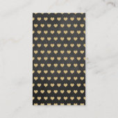 の愛ぶら下がったハートリトルスウィートベイビーシャワー エンクロージャーカード (裏面)