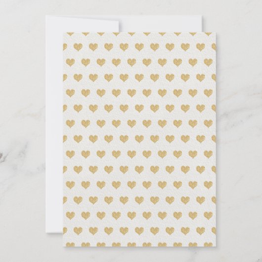 の愛ぶら下がったハートリトルスウィートベイビーシャワー サンキューカード (裏面)