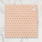 の愛ぶら下がったハートリトルスウィートベイビーシャワー フェイバータグ (裏面)