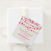 の愛ぶら下がったハートリトルスウィートベイビーシャワー フェイバータグ (インサイチュ)