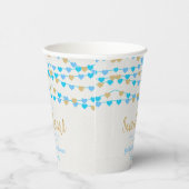 の愛ぶら下がったハートリトルスウィートベイビーシャワー 紙コップ (右)