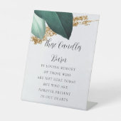 の愛ミニマル情結婚記憶サイン 台座サイン (正面)