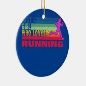 の愛ランニングすおもしろいるランニング娘 セラミックオーナメント (右)