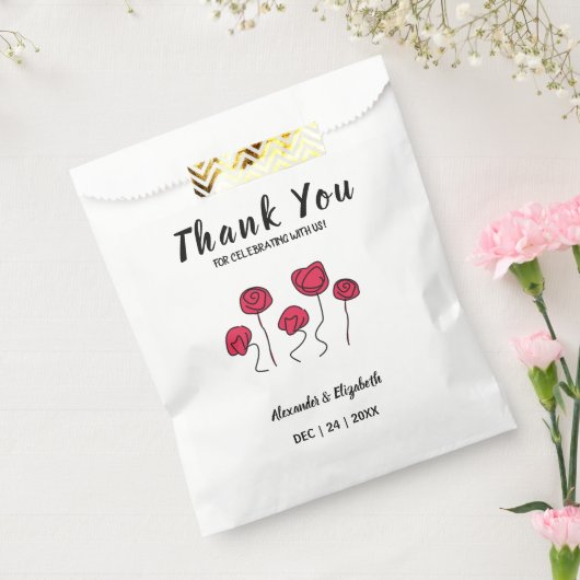 の愛来鳥に結婚感謝 フェイバーバッグ (封をした状態)