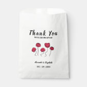 の愛来鳥に結婚感謝 フェイバーバッグ (正面)