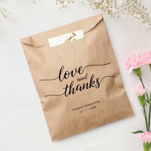 の愛結婚とスクリプ感謝していトのバッグをカスタム扱う フェイバーバッグ (封をした状態)