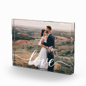 の愛結婚の台本の写パーソナライズされた真プレゼント フォトブロック (右)