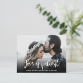 の愛結婚は患者が延期されたシンプル写真 案内ポストカード (スタンド正面)