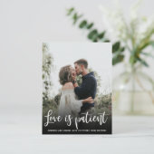 の愛結婚は患者が延期されたシンプル写真 案内ポストカード (スタンド正面)