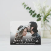 の愛結婚は患者が延期されたシンプル写真 案内ポストカード (スタンド正面)