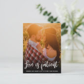 の愛結婚は患者が延期されたシンプル写真 案内ポストカード (スタンド正面)