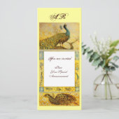 の愛結婚ピーコックス単行図,茶色の白い黄色 招待状 (スタンド正面)