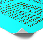 の愛結婚ピーコック赤スワール青い座席表 ポスター (角)