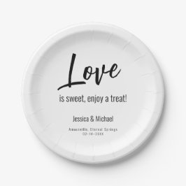 💍の愛結婚ミニマルエレガント主義者 ペーパープレート