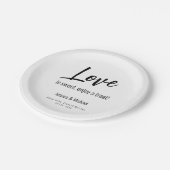 💍の愛結婚ミニマルエレガント主義者 ペーパープレート (アングル)