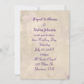 の愛結婚引用文とフローラブランチ 招待状 (裏面)