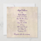 の愛結婚引用文とフローラブランチ 招待状 (裏面)