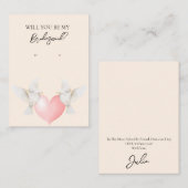 の愛結婚鳥の花嫁のイヤリングディスプレイカード 名刺 (正面/裏面)