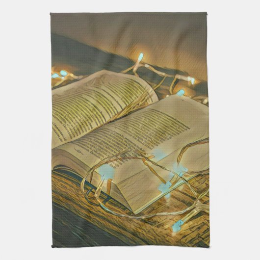 の愛読者の司書への贈り物 キッチンタオル (縦)