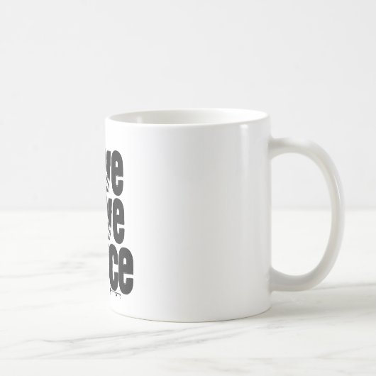 の愛、ダンスのバレリーナ生きている コーヒーマグカップ (右)
