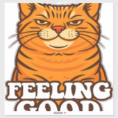 の感じいいクール猫 シール (シート)