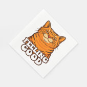 の感じいいクール猫 スタンダードランチョンナプキン (角)