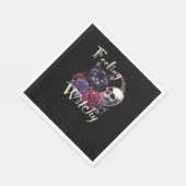 の感じしゃれた黒猫クラシックTシャツ スタンダードランチョンナプキン (角)