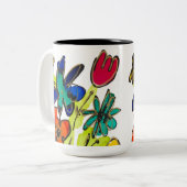 の感じグルービーコーヒーマグ ツートーンマグカップ (正面左)