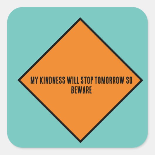 の感じステッカー スクエアシール (正面)