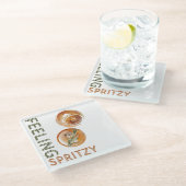 の感じスプリッツィ・オレンジ・カクテル ガラスコースター (アングル)