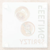 の感じスプリッツィ・オレンジ・カクテル ガラスコースター (裏面)