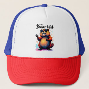 の感じビーバーの美しさ – Beaver おもしろい Graphic キャップ