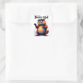 の感じビーバーの美しさ – Beaver おもしろい Graphic スクエアシール (バッグ)