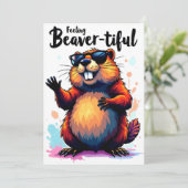 の感じビーバーの美しさ – Beaver おもしろい Graphic セーブザデート (スタンド正面)