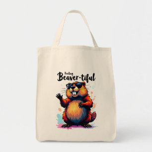 の感じビーバーの美しさ – Beaver おもしろい Graphic トートバッグ