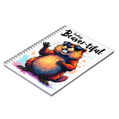 の感じビーバーの美しさ – Beaver おもしろい Graphic ノートブック (左側)