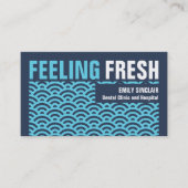 の感じフレッシュな歯科アポイントメント 名刺 (正面)