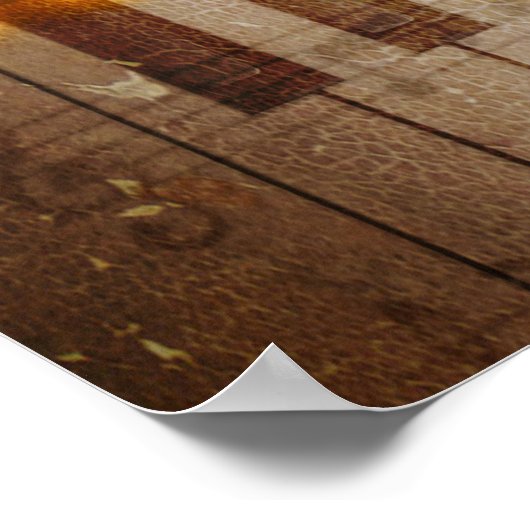 の感じベートーベン(オリジナルデジ絵画タル) ポスター (角)