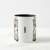 の感じムーディーな今日のハイランド牛 マグカップ (中央)