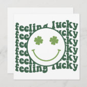 の感じラッキーレトロSVG/PNG - St. Patrick's Day シーズンカード (正面/裏面)