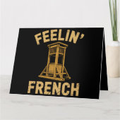 の感じヴィンテージフランスのギロチン カード (正面)