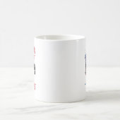 の感じ再素晴らし度トランプ2024米国国旗V コーヒーマグカップ (中央)
