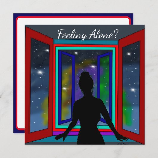 の感じ単独の感情的な支援 (正面/裏面)